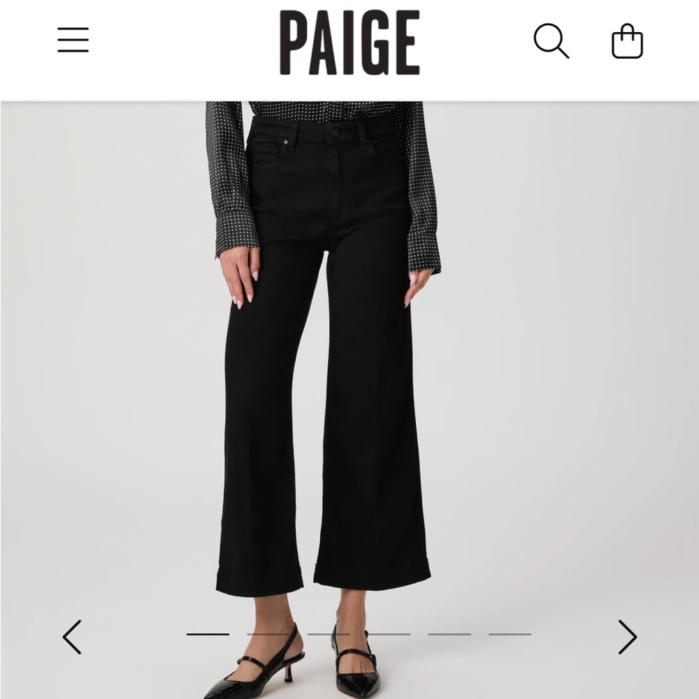 Paige Anessa Black shadow jeans size 25